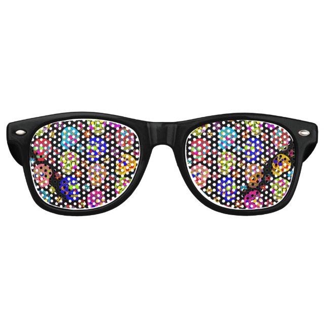 Gafas De Fiesta Retro Calaveras de azúcar (Anverso)