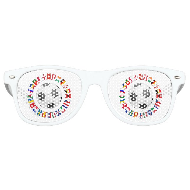 Gafas De Fiesta Retro Campeonato Europeo de Fútbol 2016 (Anverso)