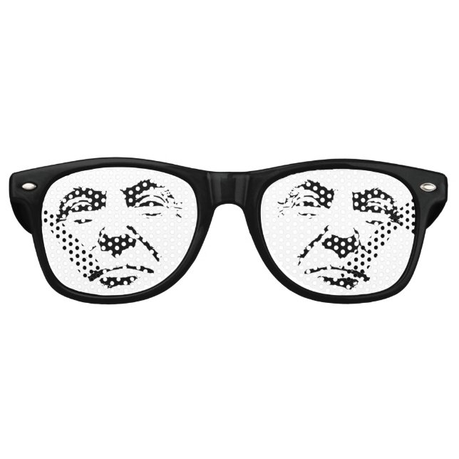 Gafas De Fiesta Retro Cara de Donald Trump (Anverso)