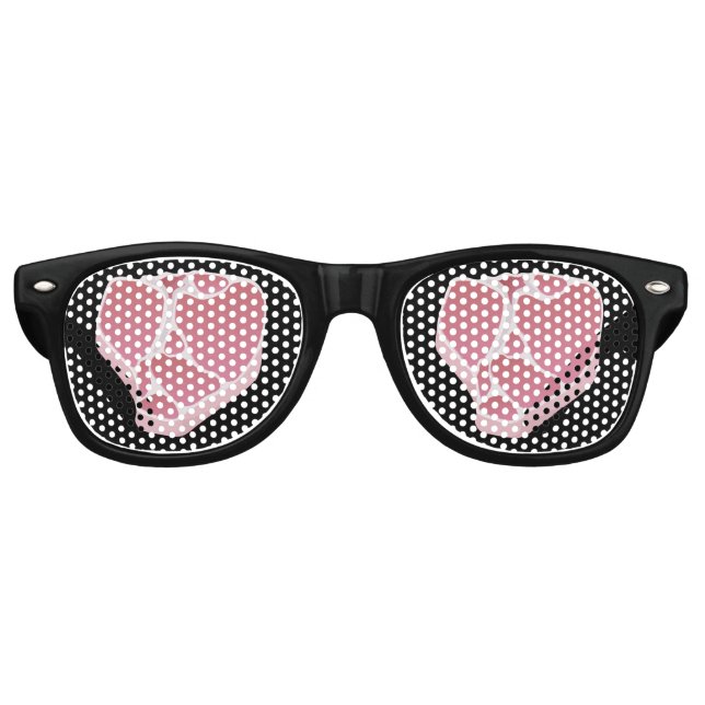 Gafas De Fiesta Retro Carne de buey T-Bone (Anverso)