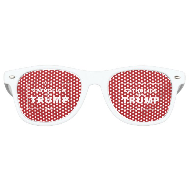GAFAS DE FIESTA RETRO CATÓLICAS DE TRUMP 2020 (Anverso)