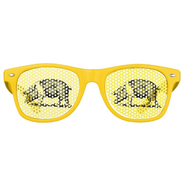 Gafas De Fiesta Retro Cerdo (Anverso)