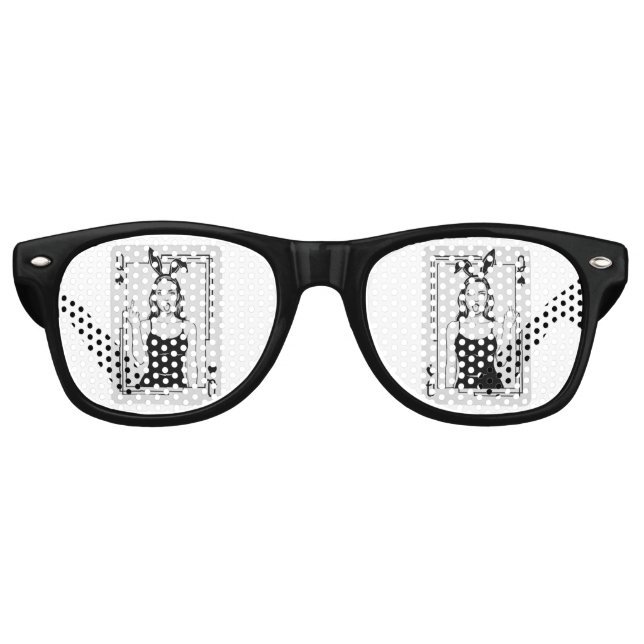 Gafas De Fiesta Retro Chica conejita (Anverso)