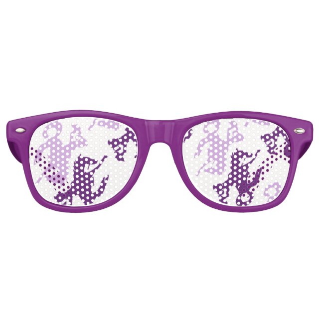 Gafas De Fiesta Retro Chica y su bronco rosado