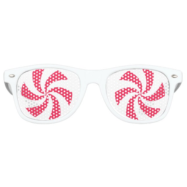 Gafas De Fiesta Retro Christmas Peppermint  (Anverso)