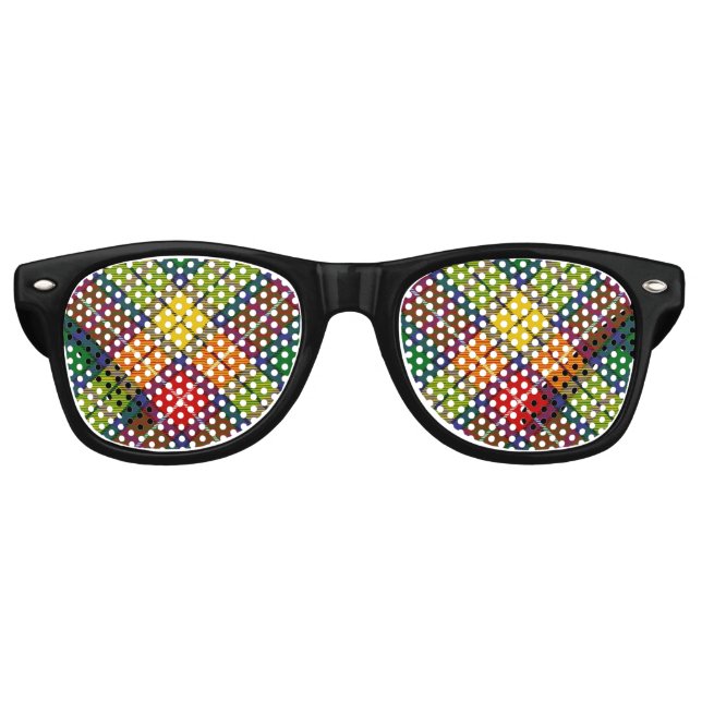 Gafas De Fiesta Retro Clan Buchanan Tartan (Anverso)