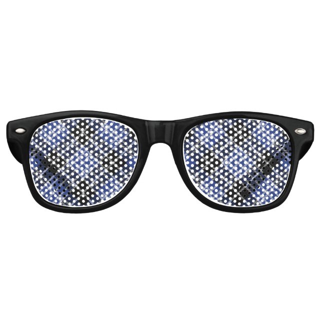 Gafas De Fiesta Retro Clan Clark Tartan (Anverso)