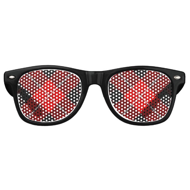 Gafas De Fiesta Retro Clan Cunningham Tartan (Anverso)
