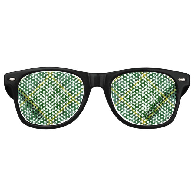 Gafas De Fiesta Retro Clan Currie Tartan (Anverso)