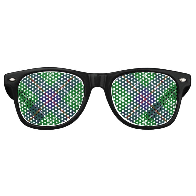 Gafas De Fiesta Retro Clan Duncan Tartan (Anverso)