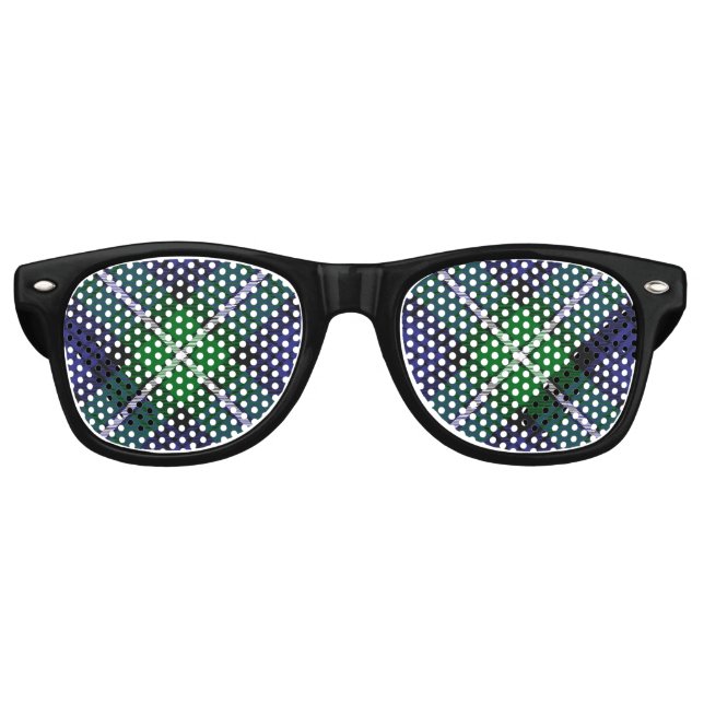 Gafas De Fiesta Retro Clan Forbes Tartan (Anverso)