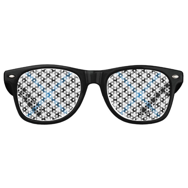Gafas De Fiesta Retro Clan Haig Check Tartan (Anverso)