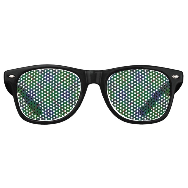 Gafas De Fiesta Retro Clan Kennedy Tartan (Anverso)