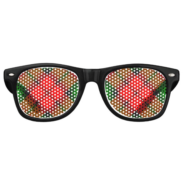 Gafas De Fiesta Retro Clan Kerr Tartan (Anverso)