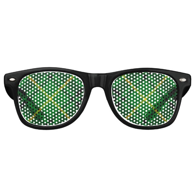 Gafas De Fiesta Retro Clan MacArthur Tartan (Anverso)
