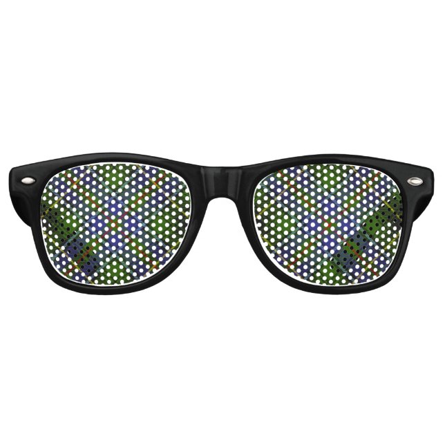 Gafas De Fiesta Retro Clan MacInnes Tartan (Anverso)