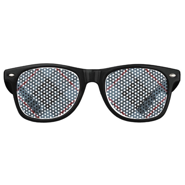 Gafas De Fiesta Retro Clan MacKay Blue Tartan (Anverso)