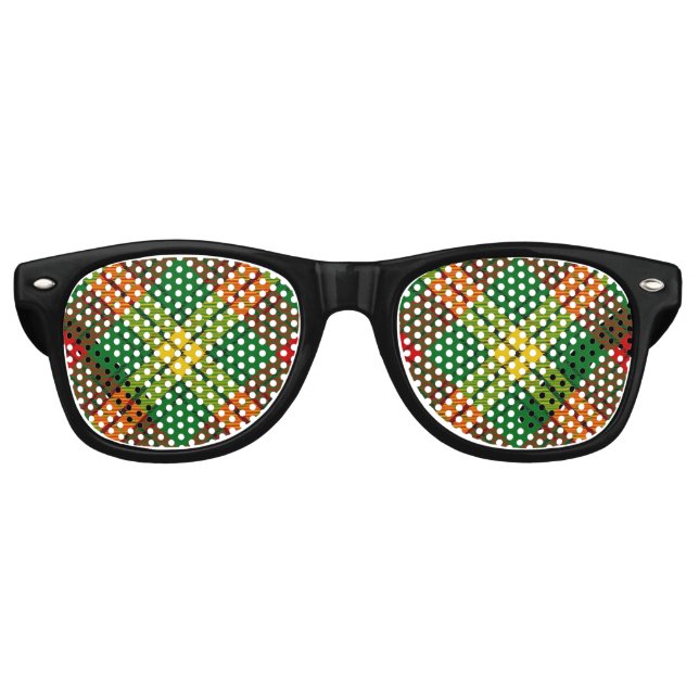 Gafas De Fiesta Retro Clan MacMillan Tartan (Anverso)