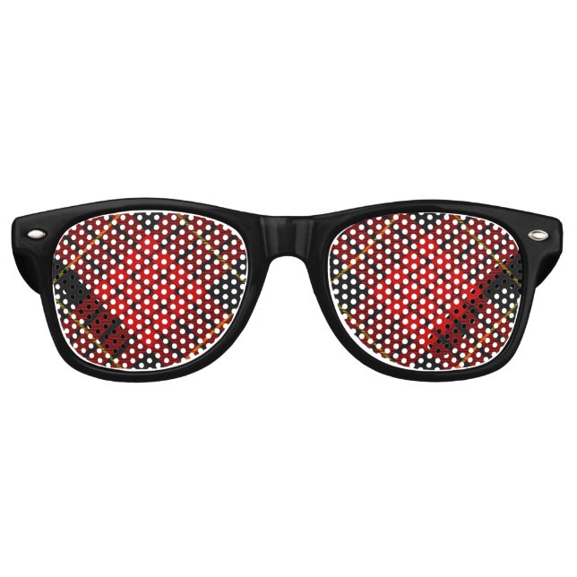 Gafas De Fiesta Retro Clan MacQueen Tartan (Anverso)