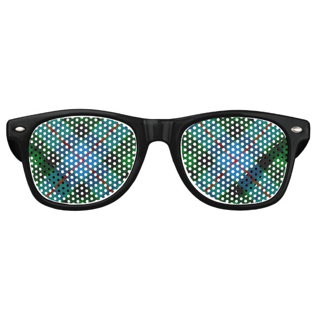 Gafas De Fiesta Retro Clan Morrison Hunting Tartan Retro Sungafas (Anverso)