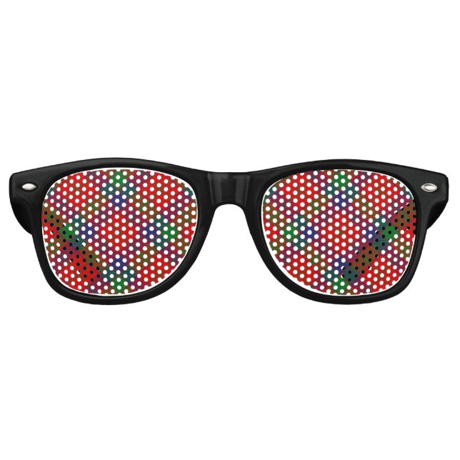 Gafas De Fiesta Retro Clan Robertson Tartan (Anverso)