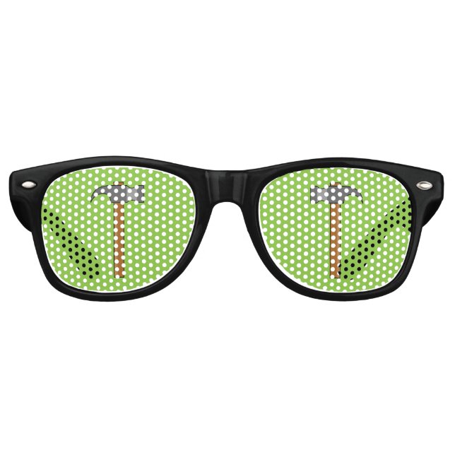 Gafas De Fiesta Retro Claw Hammer Personalizado (Anverso)