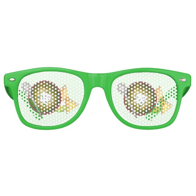 Gafas De Fiesta Retro Cocina de chile verde de chile verde Cocina sin co (Anverso)