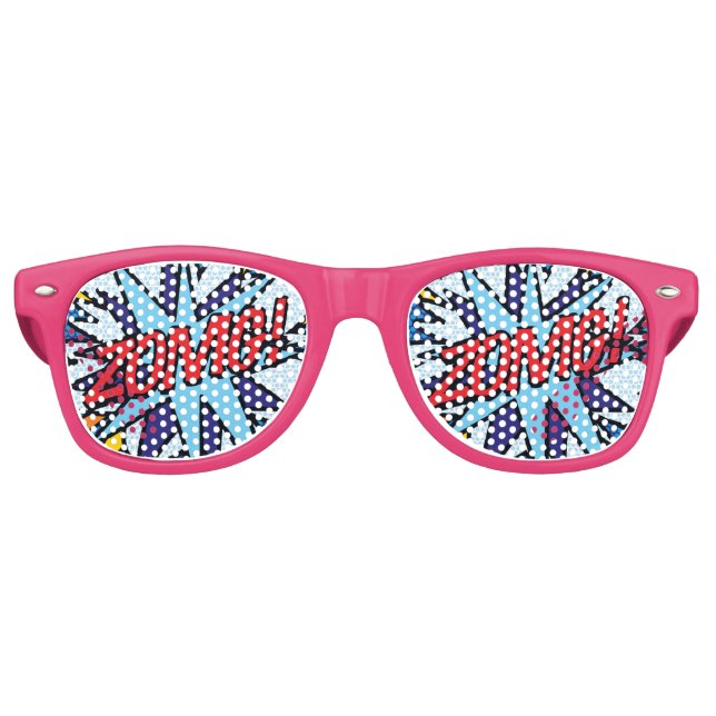Gafas De Fiesta Retro Cómic moderno gracioso ZOMG (Anverso)