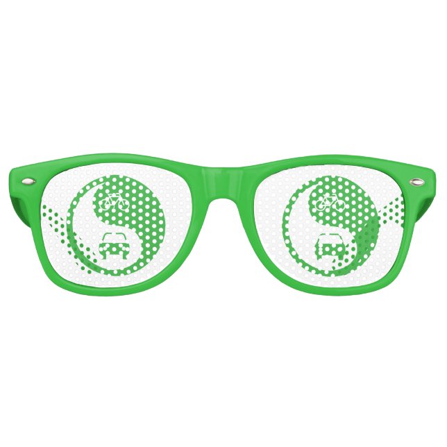 Gafas De Fiesta Retro Compartir el camino Yin Yang (Anverso)