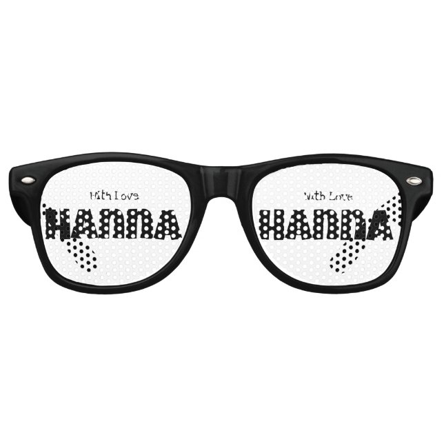 Gafas De Fiesta Retro Con amor personalizado (Anverso)