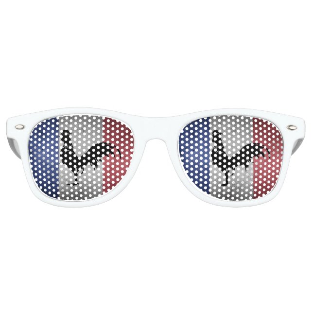 Gafas De Fiesta Retro Coq francés (Anverso)