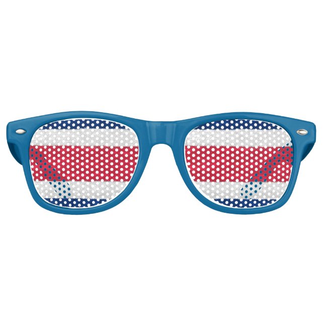 Gafas De Fiesta Retro Costa Rica (Anverso)