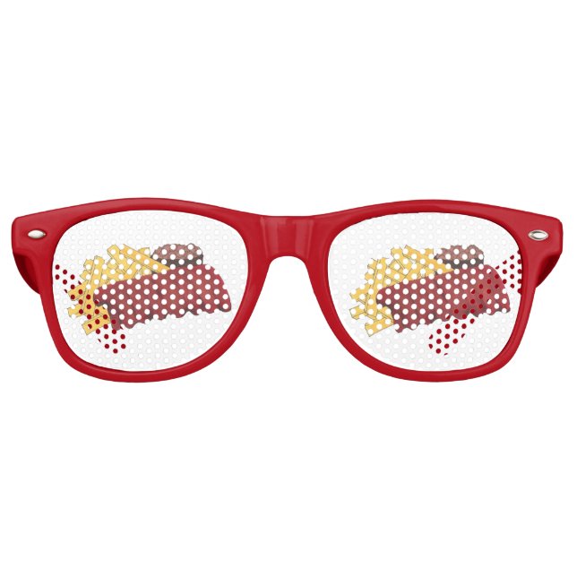 Gafas De Fiesta Retro Costillas de repuesto BBQ Barbacoa Cocina de costi (Anverso)