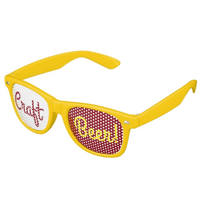 Gafas De Fiesta Retro Craft Beer (Ángulo)