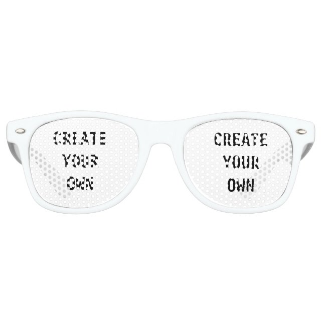 Gafas De Fiesta Retro Crear el propio (Anverso)