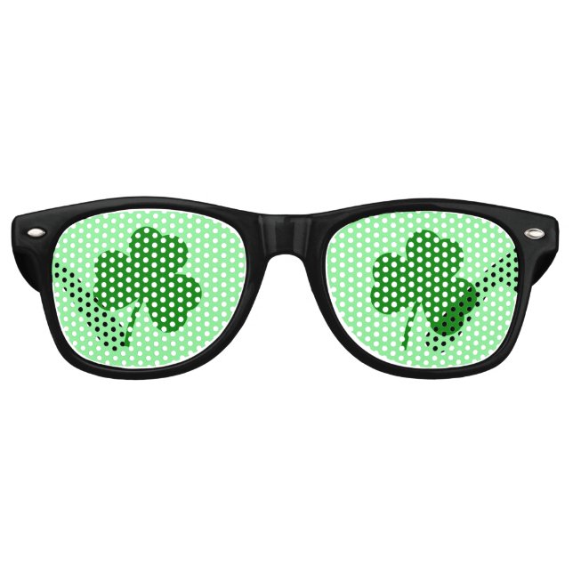 GAFAS DE FIESTA RETRO CTI. PATRICK'S DAY CLOVER SUNGLASSES (Anverso)