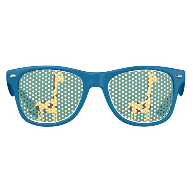 Gafas De Fiesta Retro Cute Giraffe (Anverso)