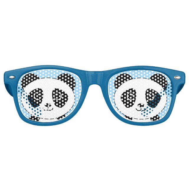Gafas De Fiesta Retro Cute Panda Bear (Anverso)