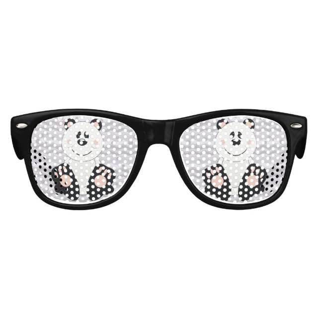Gafas De Fiesta Retro Cutelyn Panda Bear (Anverso)