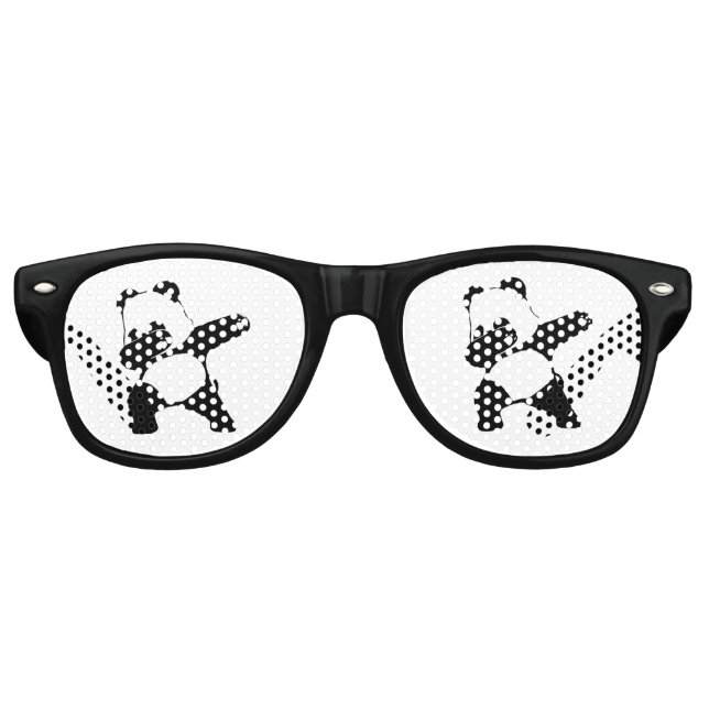 Gafas De Fiesta Retro Dabbing Panda (Anverso)
