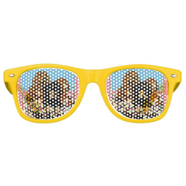 GAFAS DE FIESTA RETRO DACHSHUND  (Anverso)