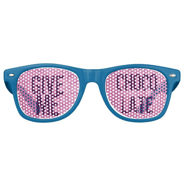 GAFAS DE FIESTA RETRO DAME CHOCOLATE (Anverso)