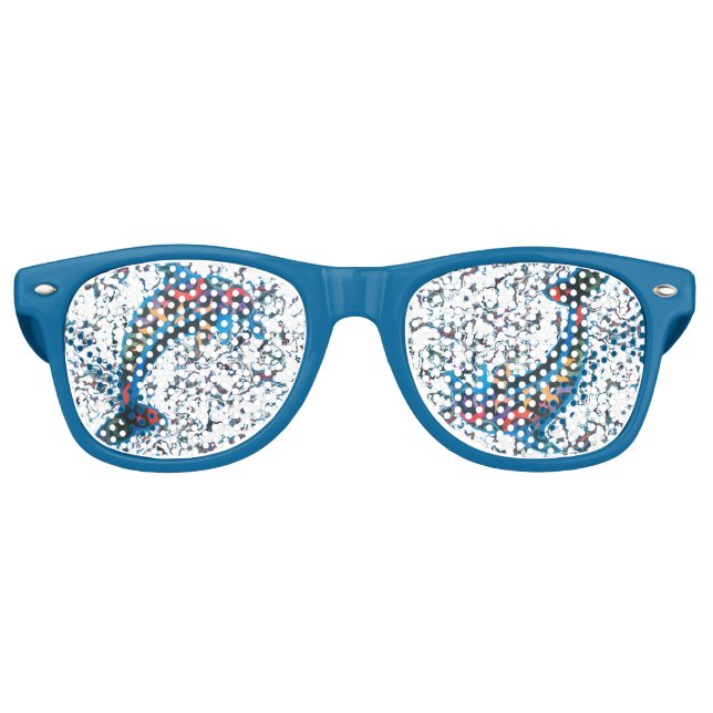 Gafas De Fiesta Retro Delfín cósmico (Anverso)