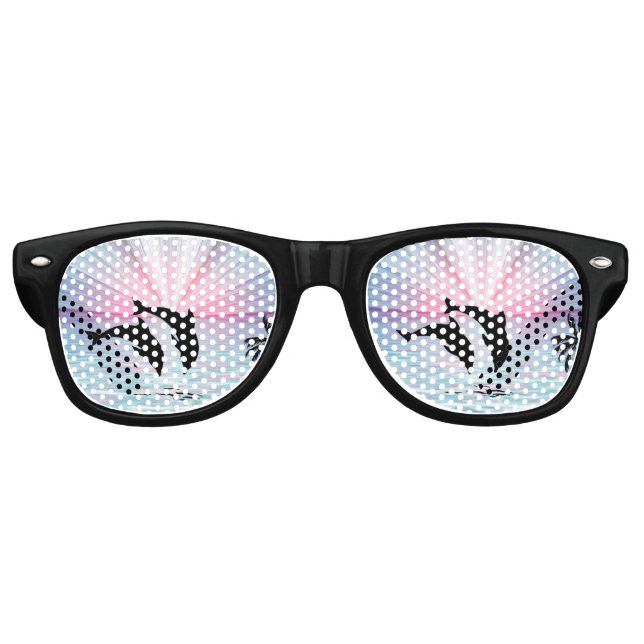 Gafas De Fiesta Retro Delphin Sunset (Anverso)