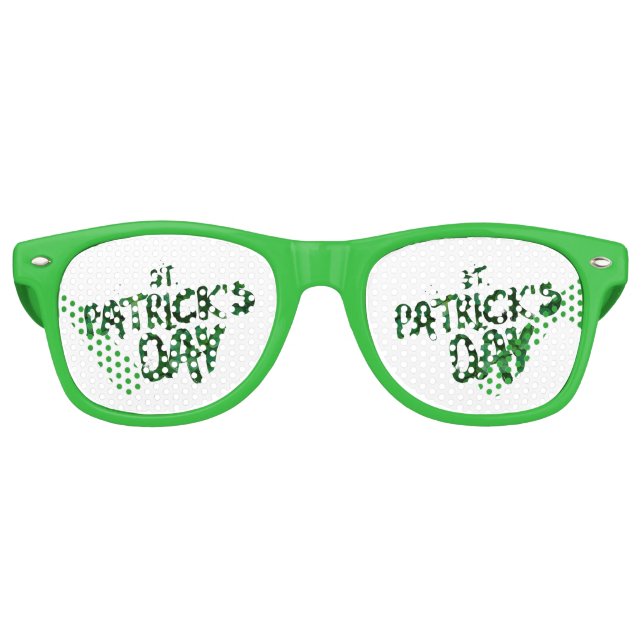 Gafas De Fiesta Retro Día de San Patricio (Anverso)