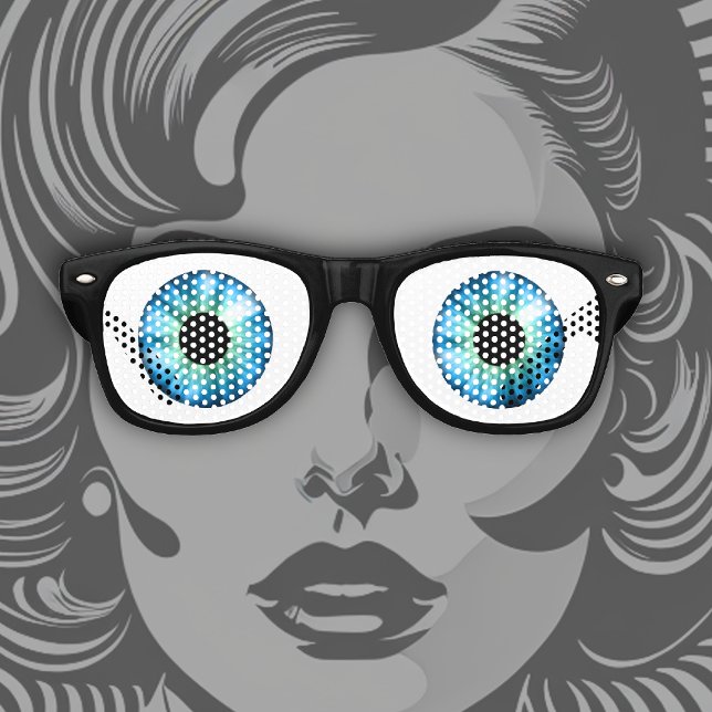 Gafas De Fiesta Retro ¡Dios, Tienes Grandes Ojos Azules! (Subido por el creador)