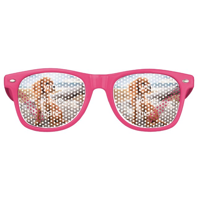 GAFAS DE FIESTA RETRO DISEÑAR EL PROPIO (Anverso)