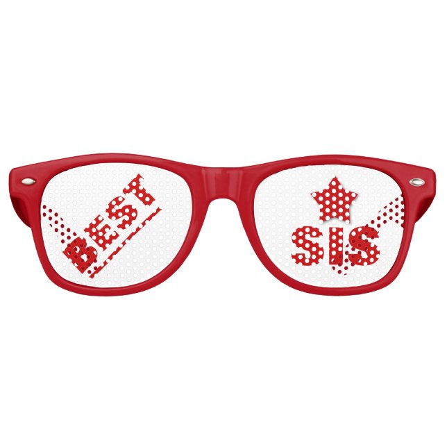 Gafas De Fiesta Retro Diseñar su propio Personalizado SIS Fiestas Sombra (Anverso)