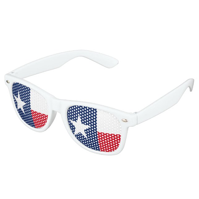 Gafas De Fiesta Retro Diseño de la bandera de TEXAS - (Ángulo)