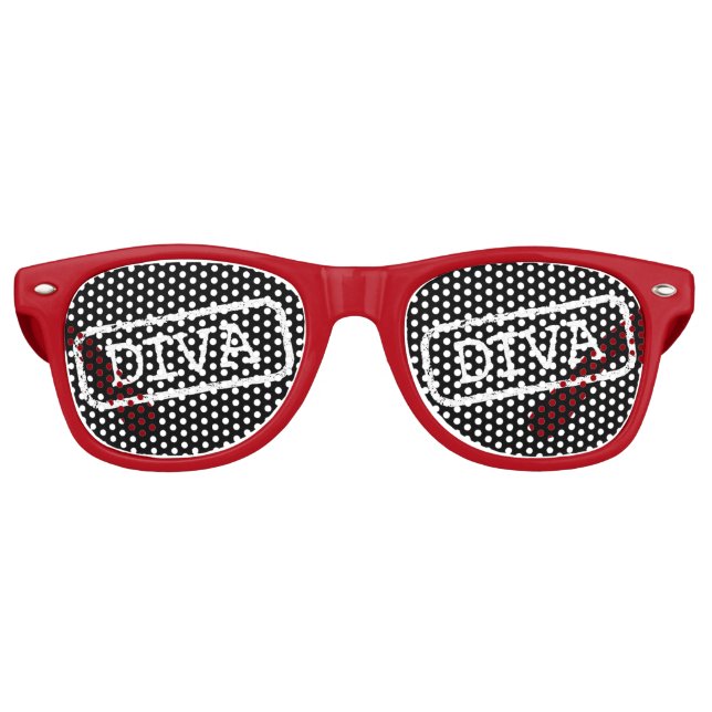 GAFAS DE FIESTA RETRO DIVA (Anverso)